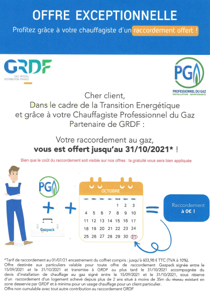 VOTRE RACCORDEMENT  GAZ  OFFERT : Comment en profiter ?