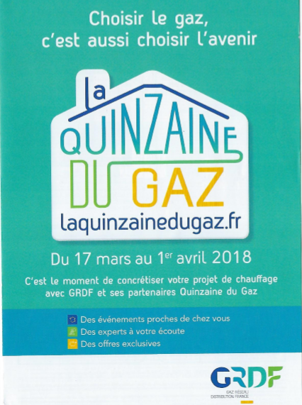 QINZAINE DU GAZ du 17 Mars au 1èr Avril 2018
