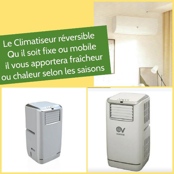 CLIMATISATION FIXE ou MOBILE : Fraicheur ou chaleur selon les saisons